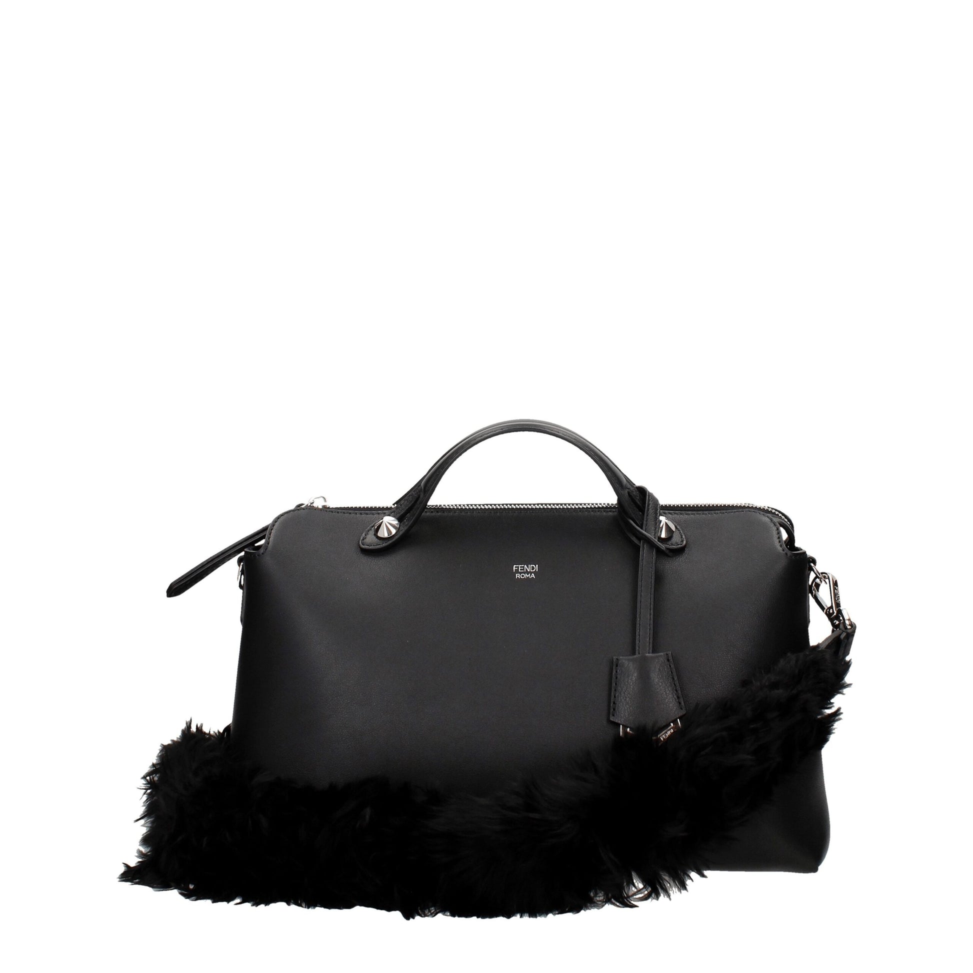 Fendi Black Leather Shoulder Bags - Walk-In Closet
