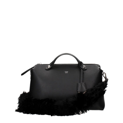 Fendi Black Leather Shoulder Bags - Walk-In Closet