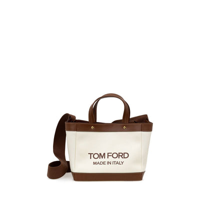 Tom Ford Beige Cotton Tote Bag - Walk-In Closet