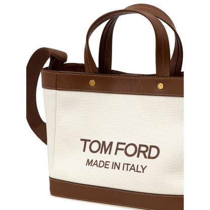 Tom Ford Beige Cotton Tote Bag - Walk-In Closet