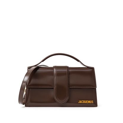 Jacquemus Brown Leather Le Grand Bambino Handbag - Walk-In Closet
