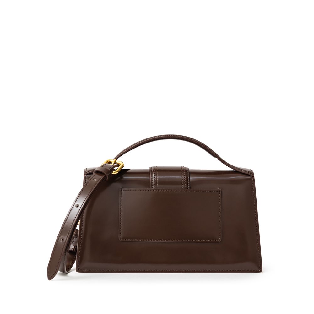 Jacquemus Brown Leather Le Grand Bambino Handbag - Walk-In Closet