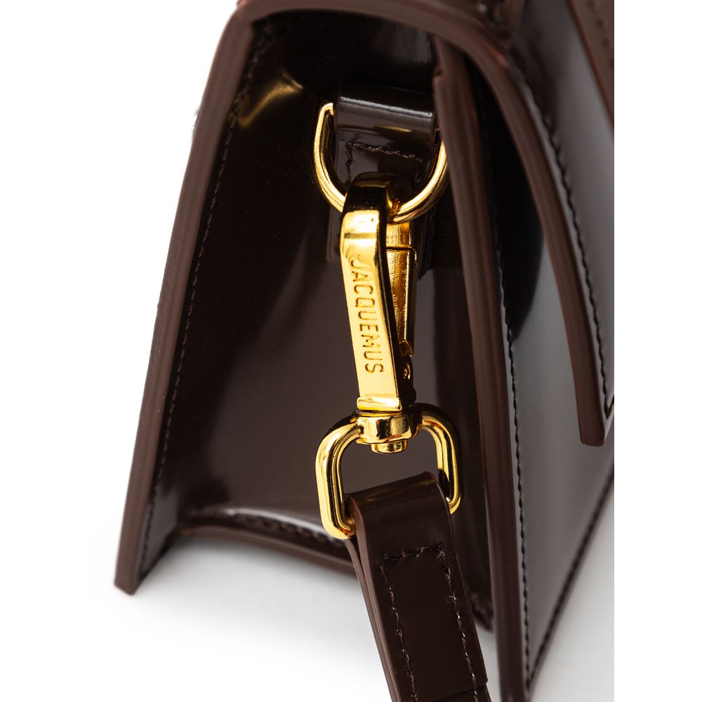 Jacquemus Brown Leather Le Grand Bambino Handbag - Walk-In Closet