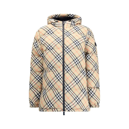 Burberry Hooded Check Down Jacket - Walk-In Closet