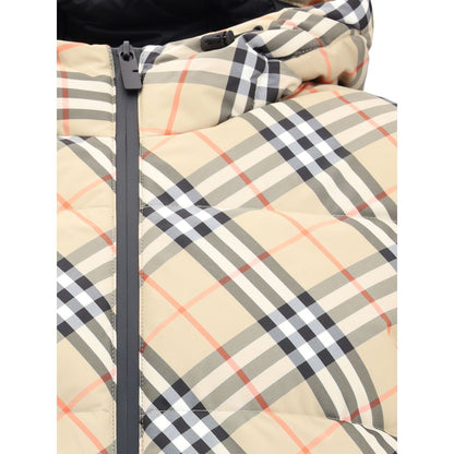 Burberry Hooded Check Down Jacket - Walk-In Closet