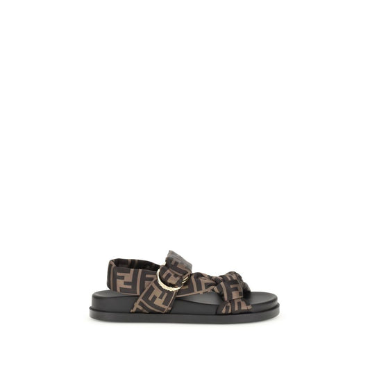 Fendi FF satin Sandals - Walk-In Closet