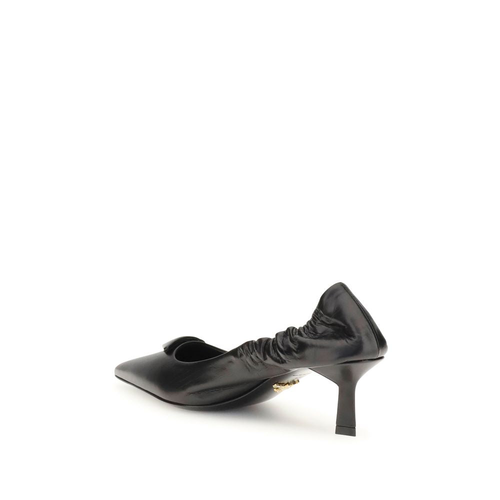Prada Leather logo Pumps - Walk-In Closet